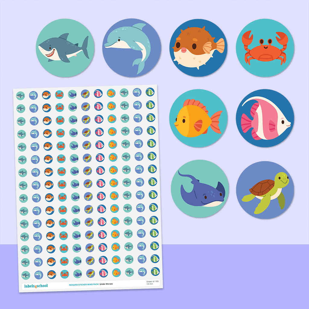 Under the Sea Mini Dot Stickers