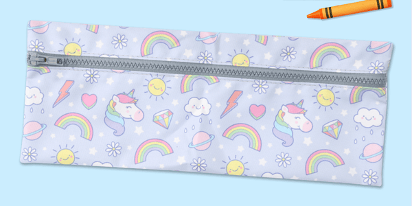 Pencil Bag - Unicorn Badges