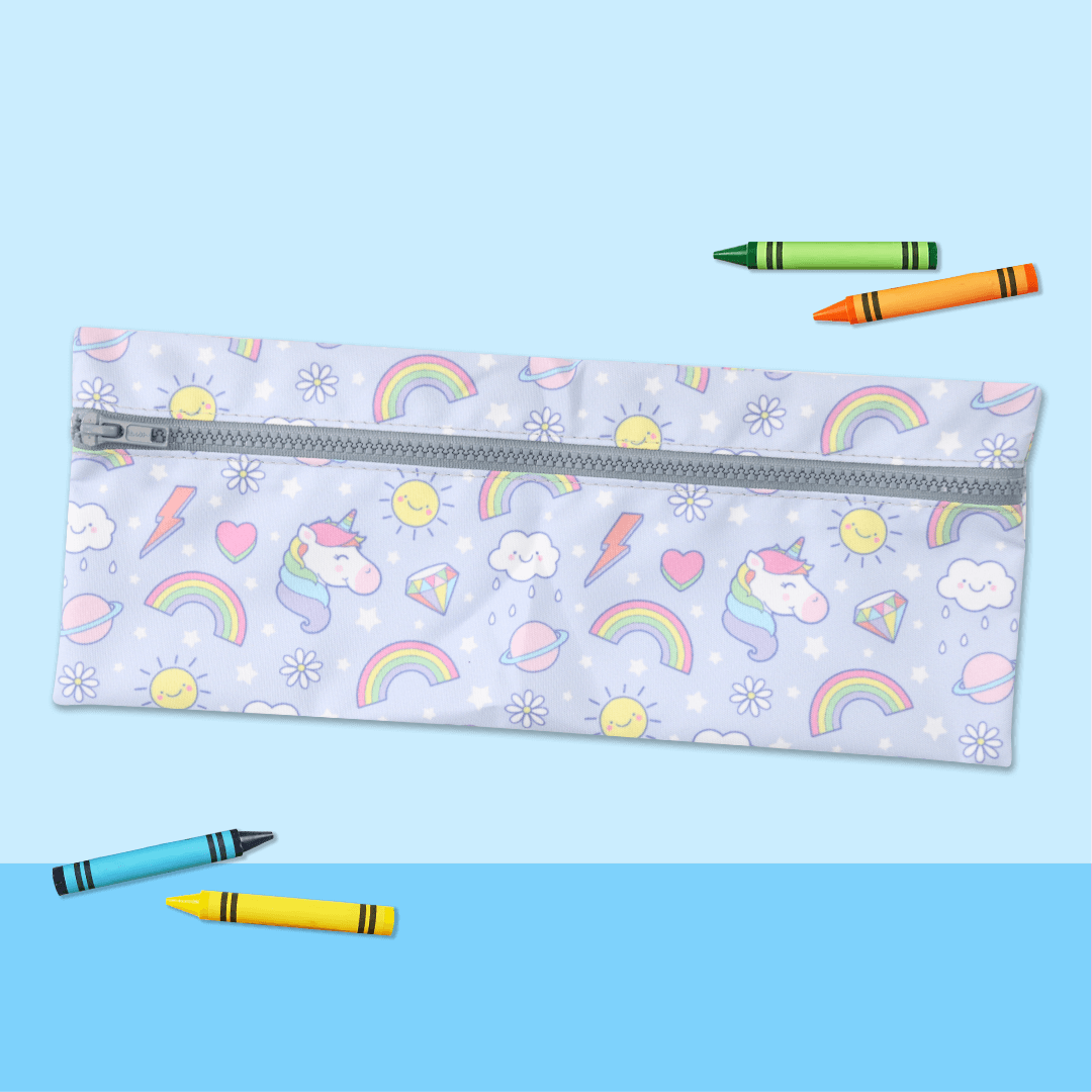 Pencil Bag Unicorn Badges