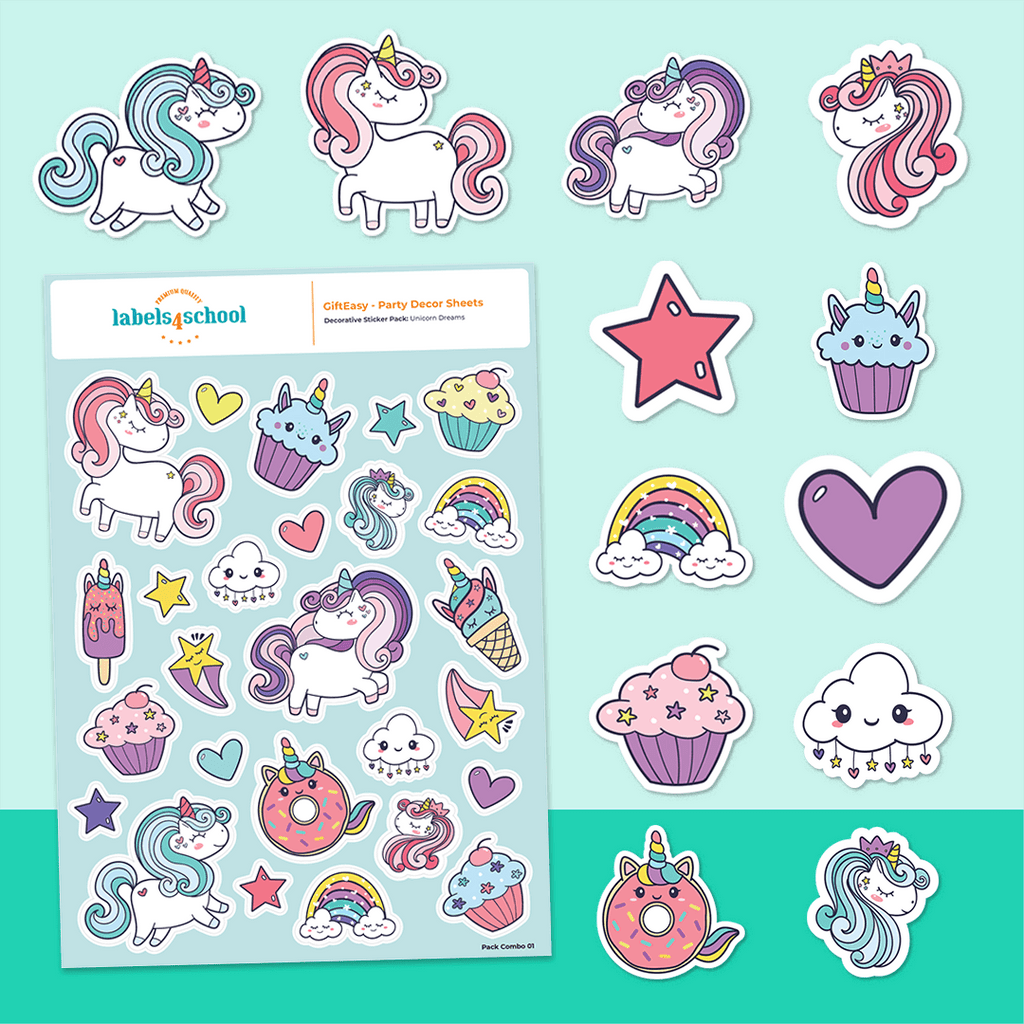 Gift Easy Party Decor Sheet - Unicorn Dreams