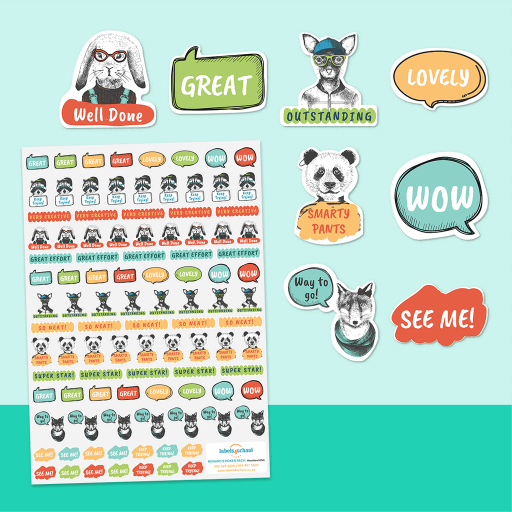 Woodland Creatures Reward Stickers