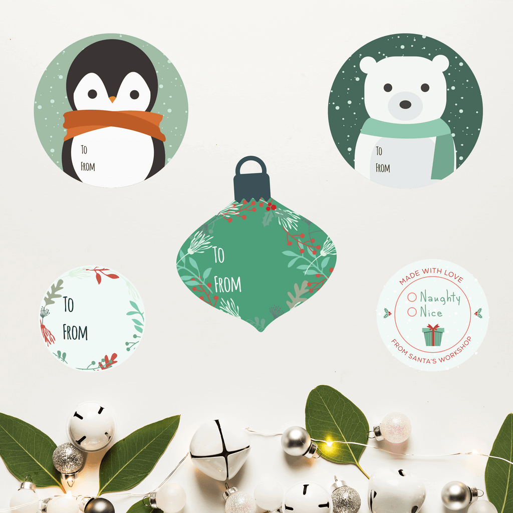 Classic Christmas Labels