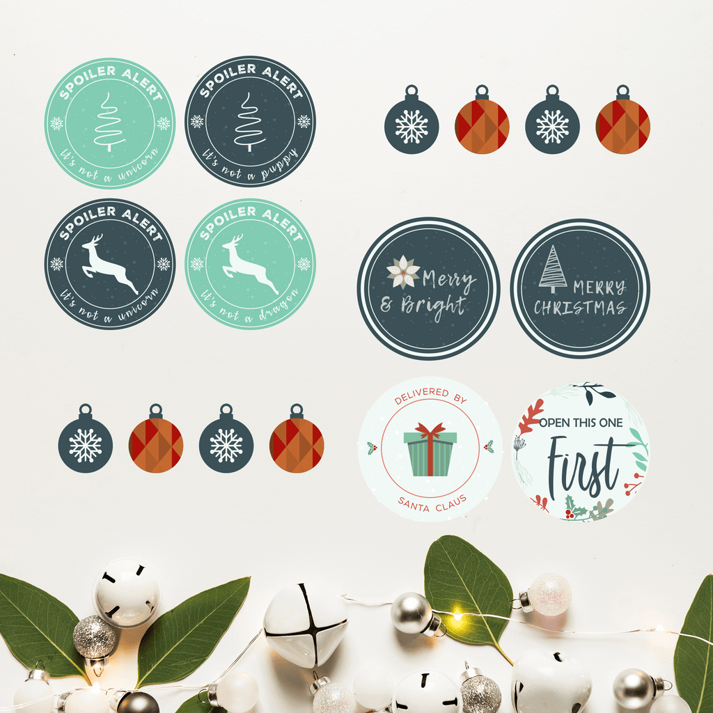Classic Christmas Labels