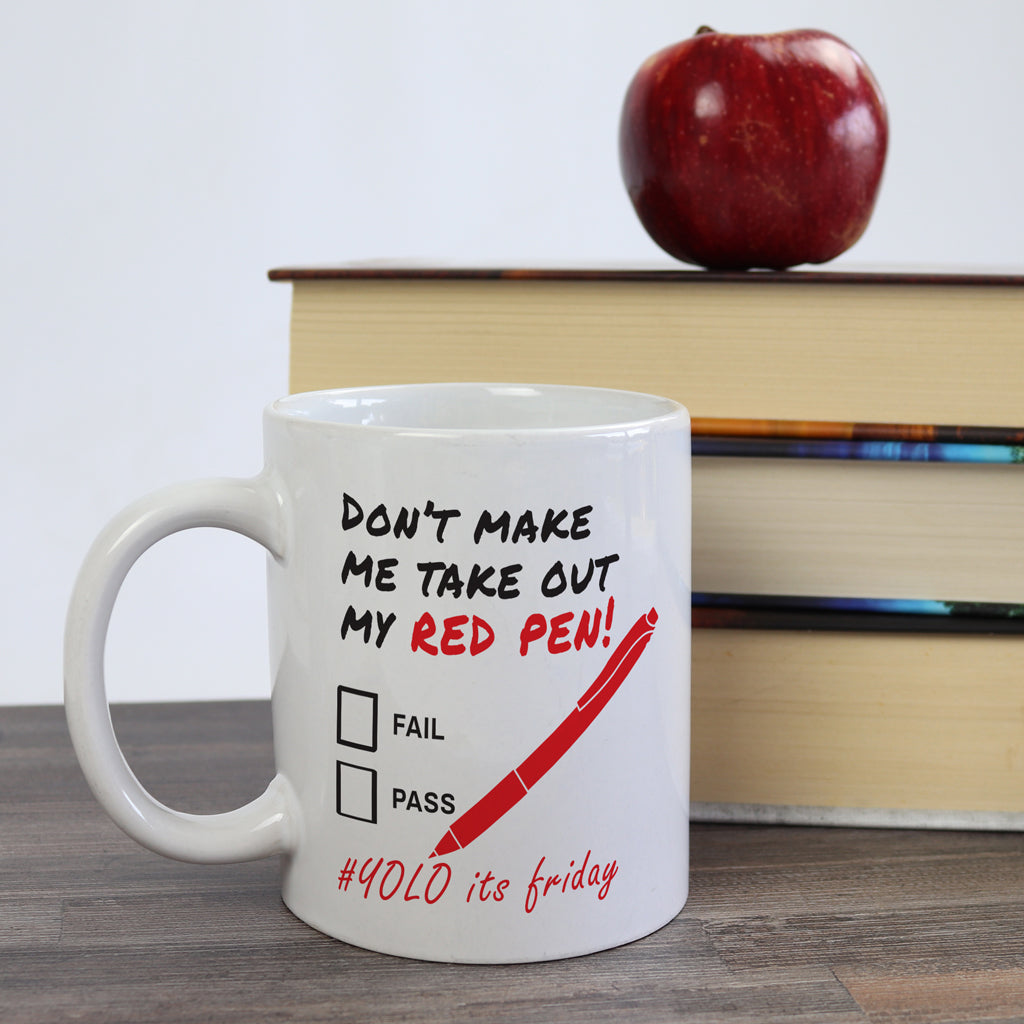 Teachers Red Pen Mug