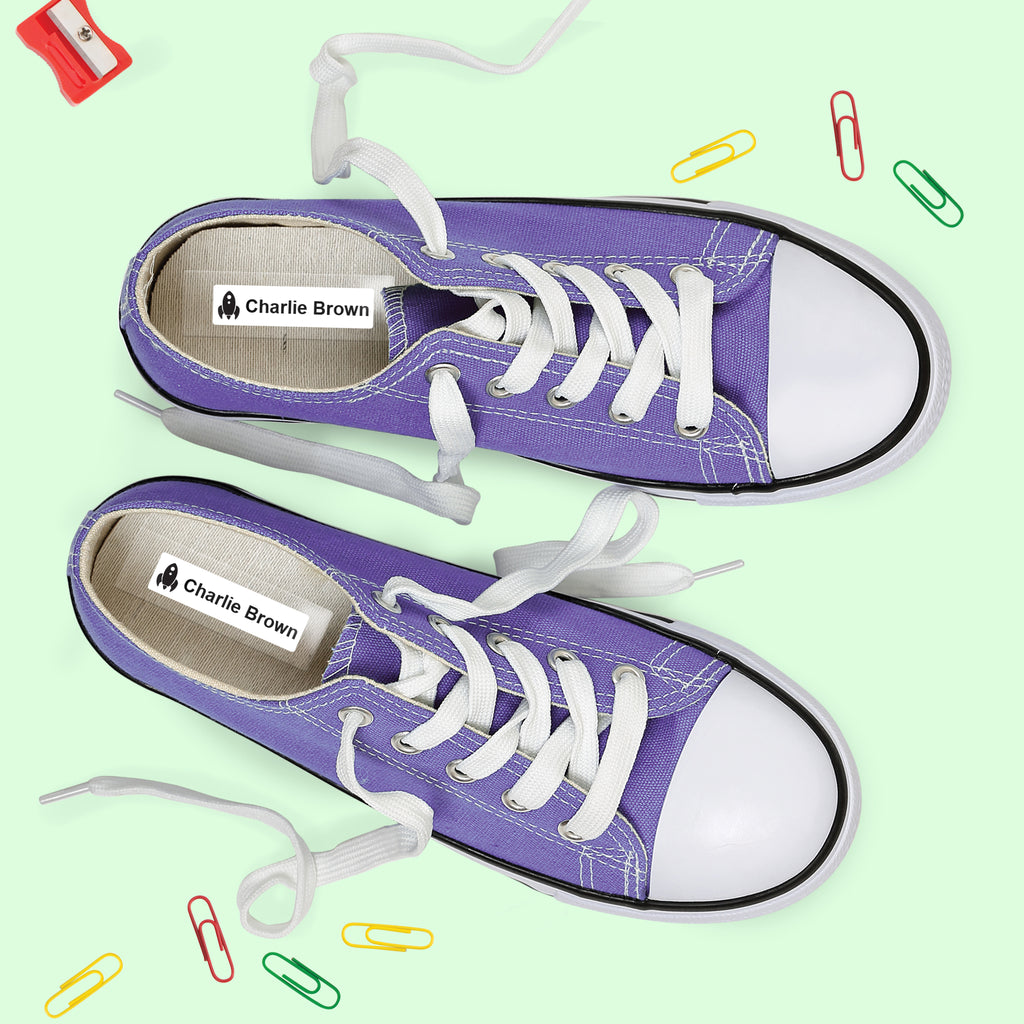 durable shoe name labels in sneaker shoes