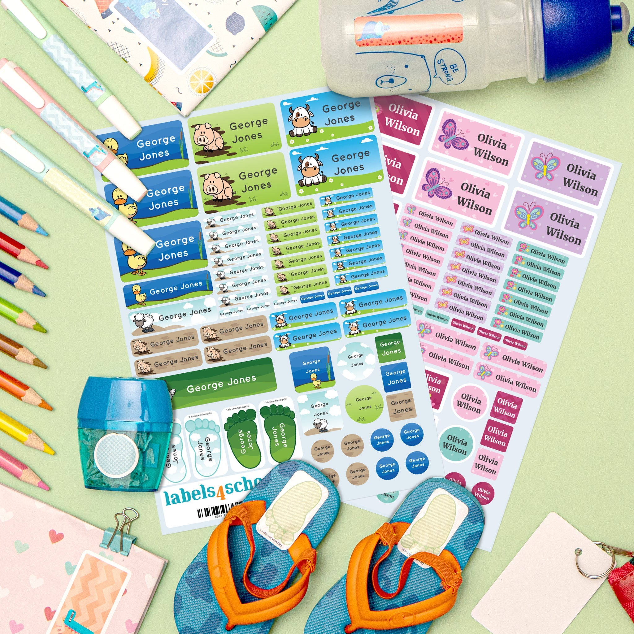Mini Starter Pack | 128 Personalised Name Labels | Labels4School ...