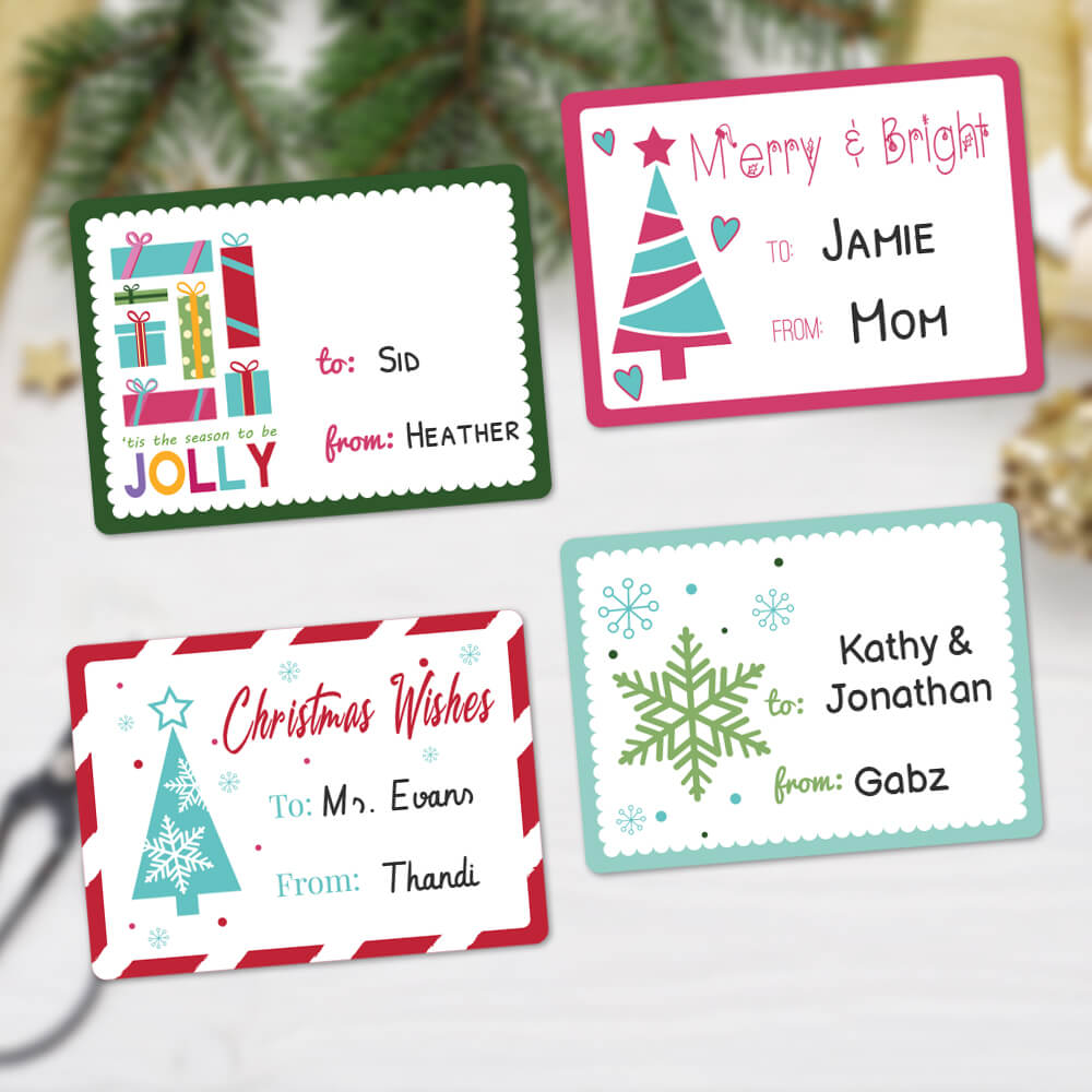 Christmas Gift Name Tags, Christmas