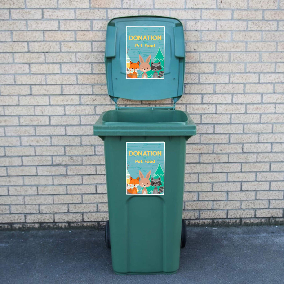 Rubish Labels Durable Vinyl Bin Labels | Easy-to-Apply Rubbish Organisers ...