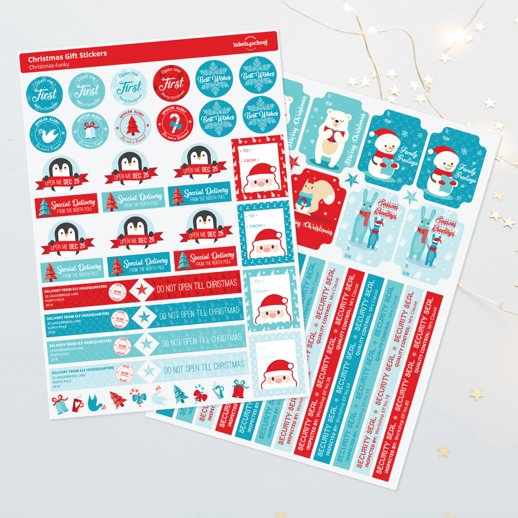 Personalised Christmas Labels And Gift Stickers Labels4school UK personalised-christmas-labels-and-gift-stickers-labels4school-uk