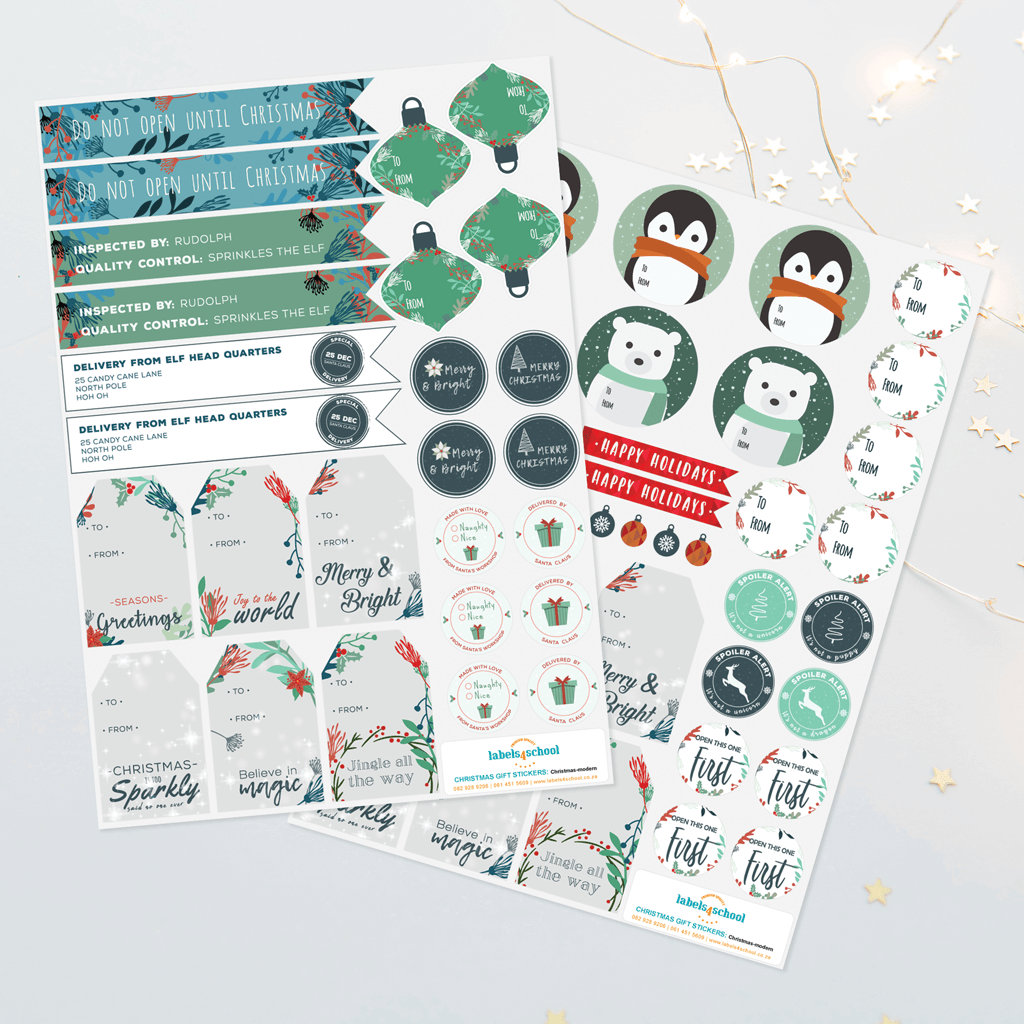 Personalised Christmas Labels And Gift Stickers Labels4school UK personalised-christmas-labels-and-gift-stickers-labels4school-uk