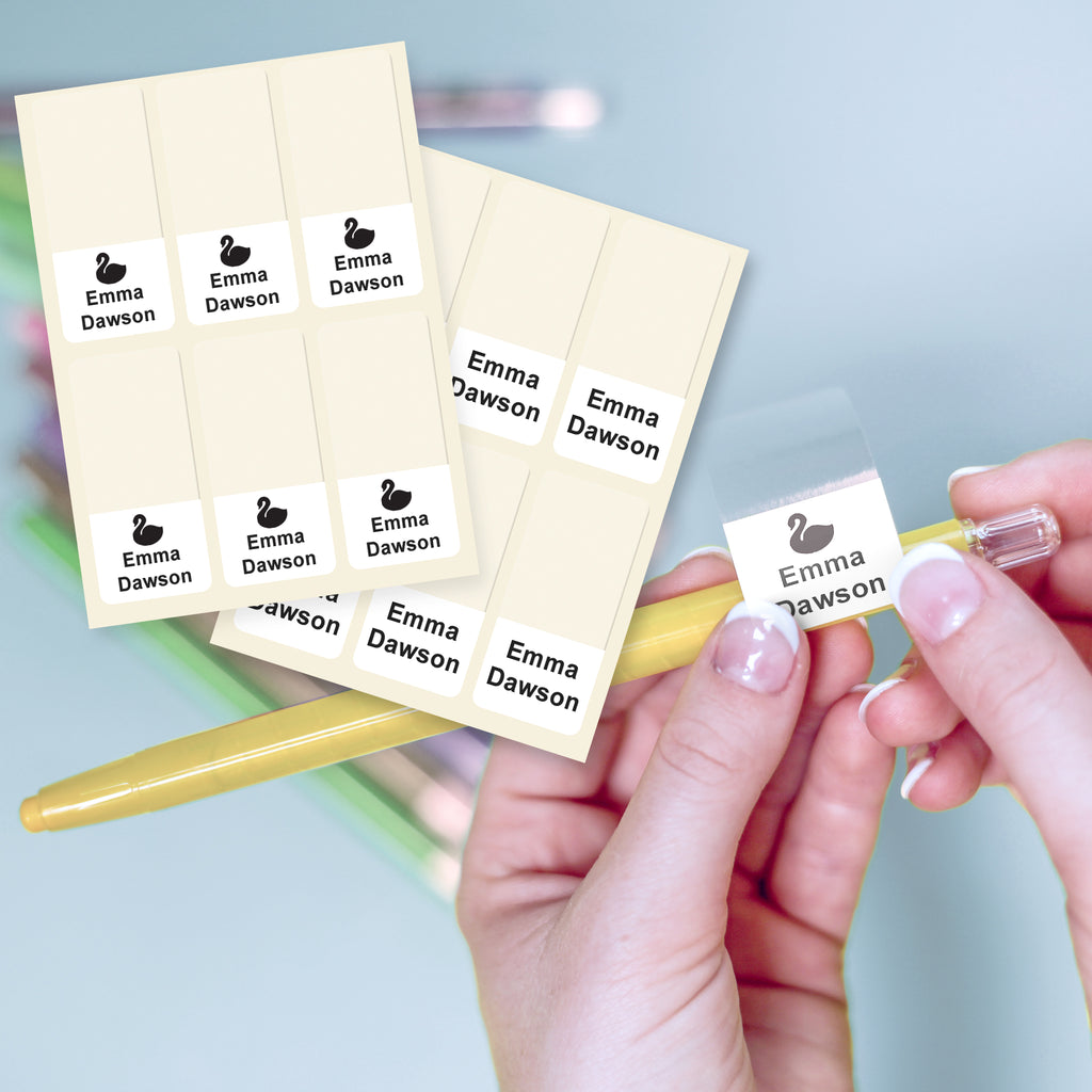 Pen and Pencil Name Labels | Waterproof, Self Laminating – Labels4School UK